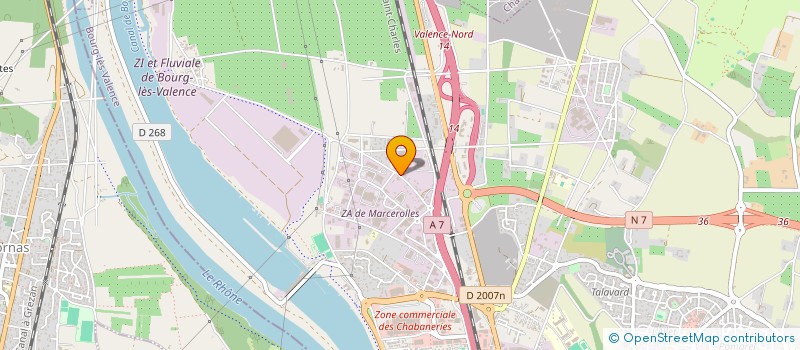 localisation de l'entreprise MONSIEUR CHRIS NADAR  BOURG-LES-VALENCE