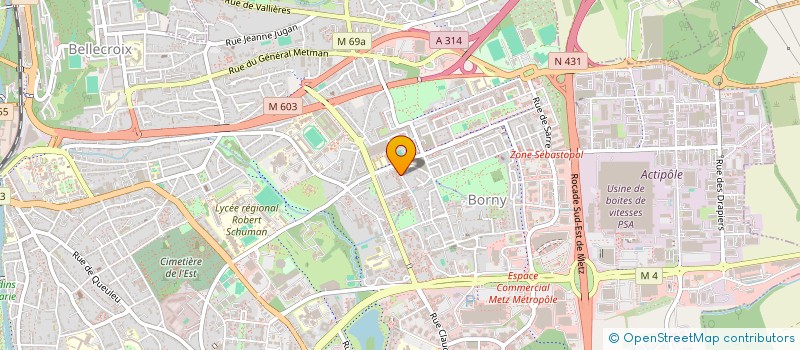 localisation de l'entreprise MONSIEUR CHRIS NOTAR  METZ