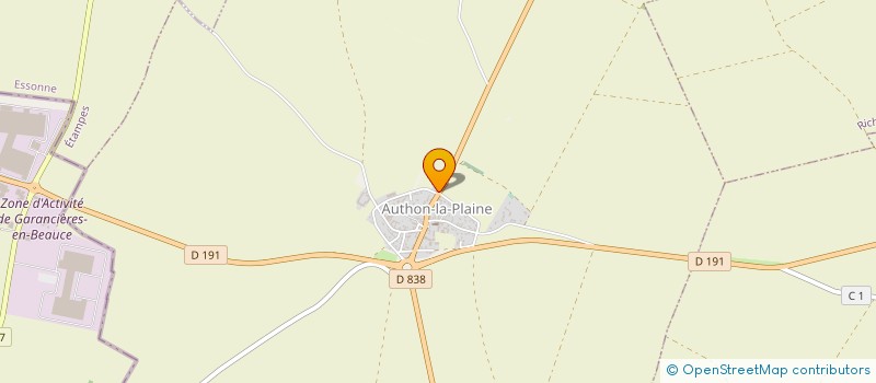 localisation de l'entreprise MONSIEUR CHRIS VIOLET  AUTHON-LA-PLAINE