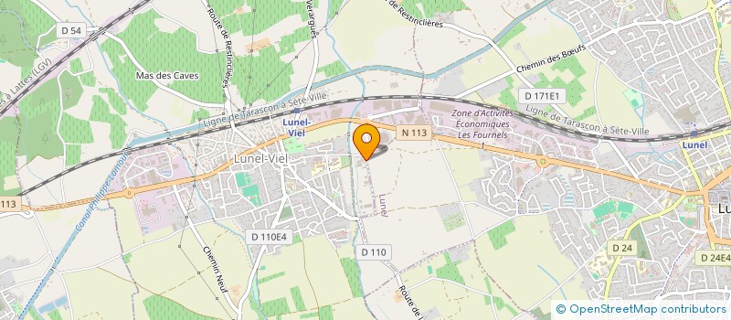 localisation de l'entreprise MONSIEUR CHRISITIAN MARTIN  LUNEL-VIEL