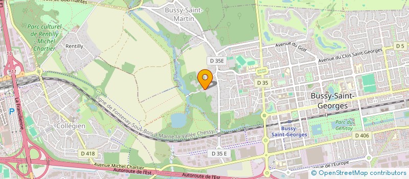 localisation de l'entreprise MONSIEUR CHRIST ADAM  BUSSY-SAINT-GEORGES