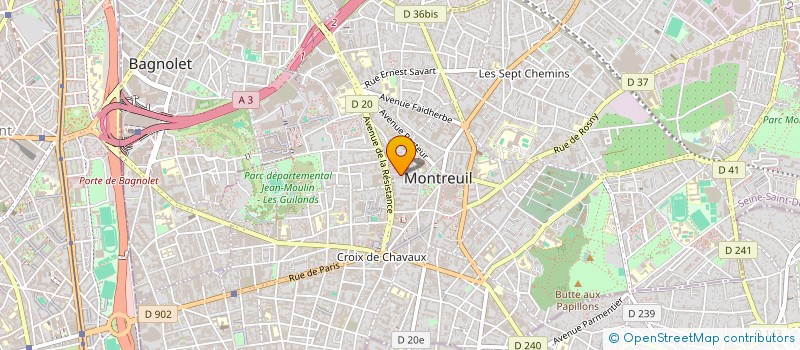 localisation de l'entreprise MONSIEUR CHRIST ALEKI LITUKAKOY à MONTREUIL