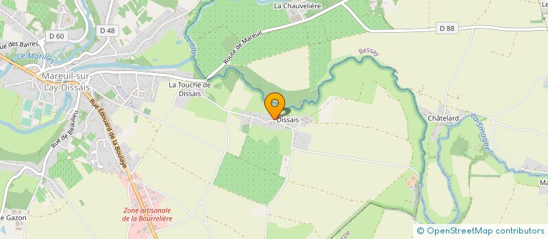 localisation de l'entreprise MONSIEUR CHRIST BOUCHET  MAREUIL-SUR-LAY-DISSAIS