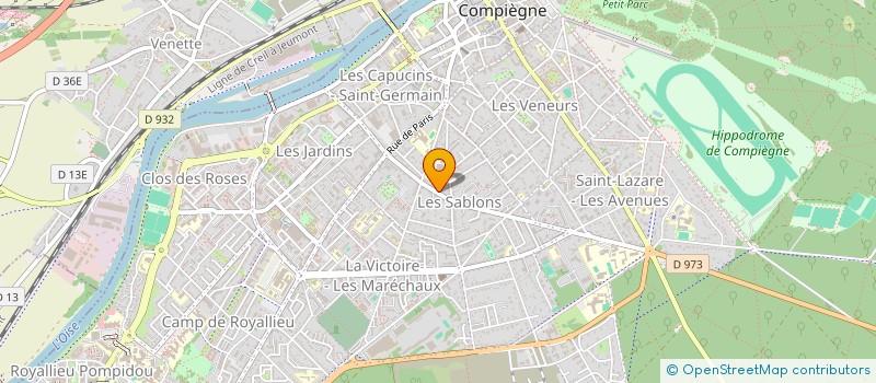 localisation de l'entreprise MONSIEUR CHRIST KINGAMOU  COMPIEGNE