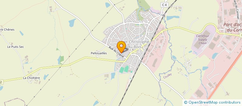 localisation de l'entreprise MONSIEUR CHRISTEL ALEXANDRE  SAINT-CHRISTOPHE-DU-BOIS