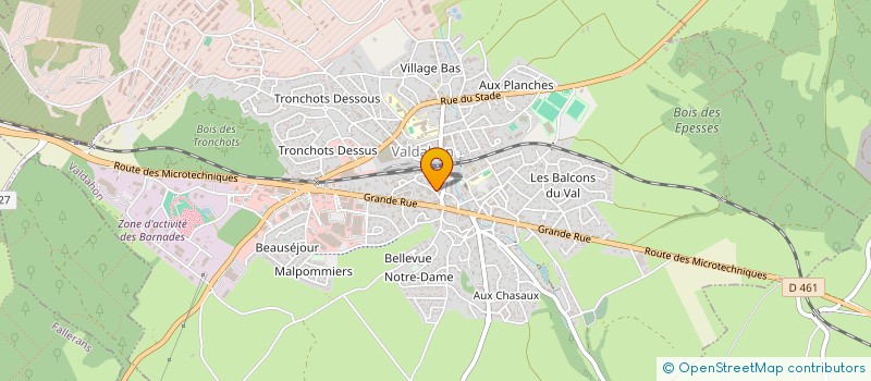 localisation de l'entreprise MONSIEUR CHRISTEL BULTHE  VALDAHON