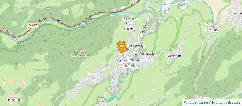 localisation de l'entreprise MONSIEUR CHRISTEL TOURNIER  GRAND'COMBE CHATELEU