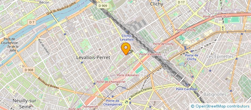 localisation de l'entreprise MONSIEUR CHRISTELLE CHAFFARD à LEVALLOIS-PERRET