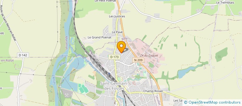 localisation de l'entreprise MONSIEUR CHRISTHOVO DE ABREU à SAINT-GERMAIN-DES-FOSSES
