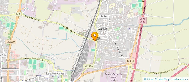 localisation de l'entreprise MONSIEUR CHRISTIAN ABRAHAM à GERZAT