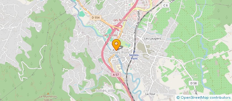 localisation de l'entreprise MONSIEUR CHRISTIAN ABRAN à SOLLIES-PONT