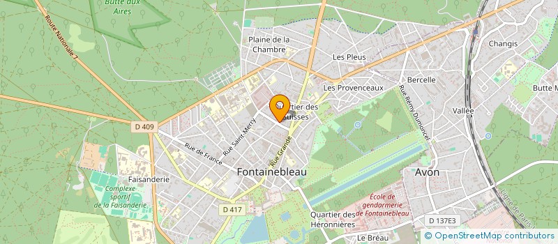localisation de l'entreprise MONSIEUR CHRISTIAN ACARD à FONTAINEBLEAU