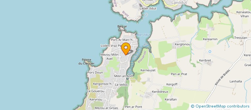 localisation de l'entreprise MONSIEUR CHRISTIAN ACQUITTER  LAMPAUL-PLOUARZEL