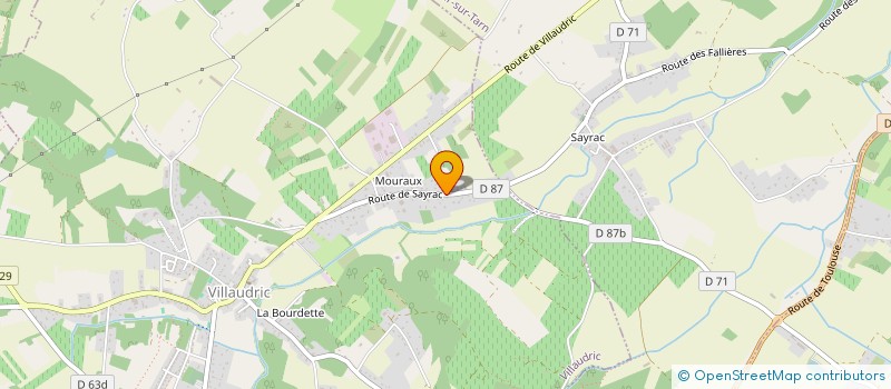 localisation de l'entreprise MONSIEUR CHRISTIAN ADELLE  VILLAUDRIC