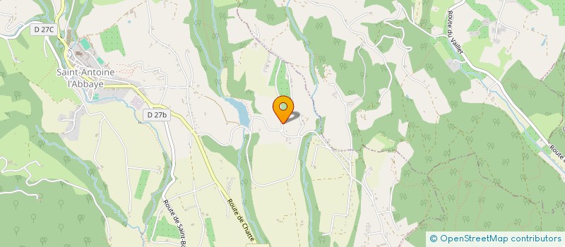 localisation de l'entreprise MONSIEUR CHRISTIAN AGERON DIT BLANC  SAINT ANTOINE L'ABBAYE