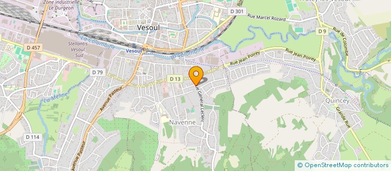 localisation de l'entreprise MONSIEUR CHRISTIAN AGNELOT  VESOUL