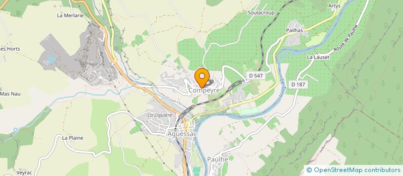 localisation de l'entreprise MONSIEUR CHRISTIAN AGRINIER  AGUESSAC