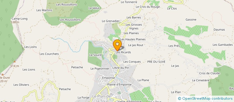 localisation de l'entreprise MONSIEUR CHRISTIAN AGUERA à LE PLAN-DE-LA-TOUR