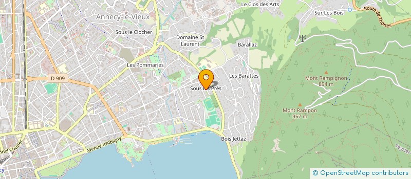 localisation de l'entreprise MONSIEUR CHRISTIAN AGUETTAND-PIEMONTAIS à ANNECY