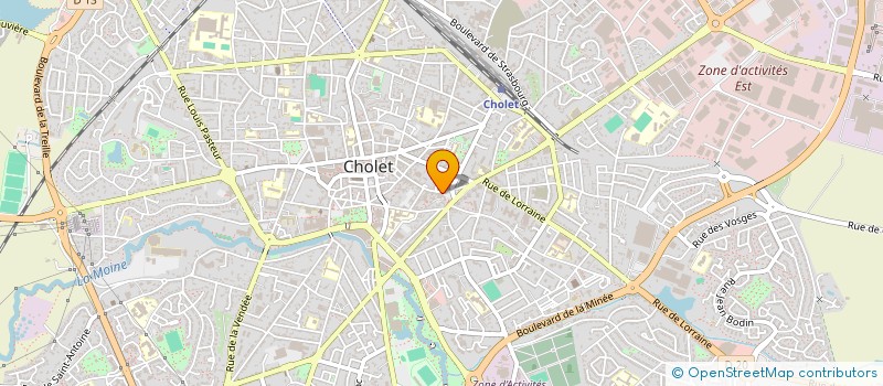 localisation de l'entreprise MONSIEUR CHRISTIAN AGUILLE à CHOLET