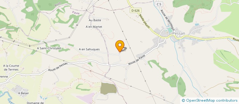 localisation de l'entreprise MONSIEUR CHRISTIAN AGUT  PESSAN