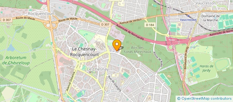 localisation de l'entreprise MONSIEUR CHRISTIAN AKAMBA  LE CHESNAY-ROCQUENCOURT