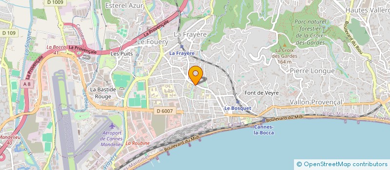 localisation de l'entreprise MONSIEUR CHRISTIAN ALMAYRAC à CANNES