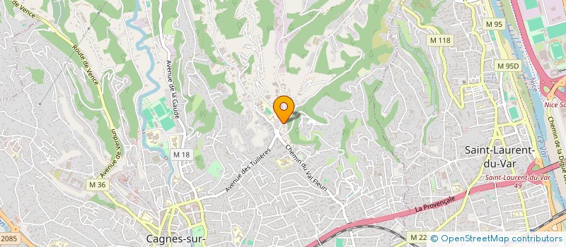 localisation de l'entreprise MONSIEUR CHRISTIAN ALONSO à CAGNES-SUR-MER