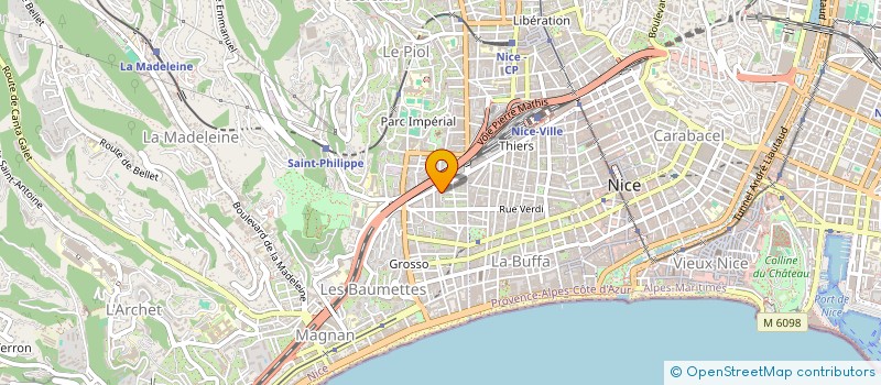 localisation de l'entreprise MONSIEUR CHRISTIAN ALZIARY à NICE