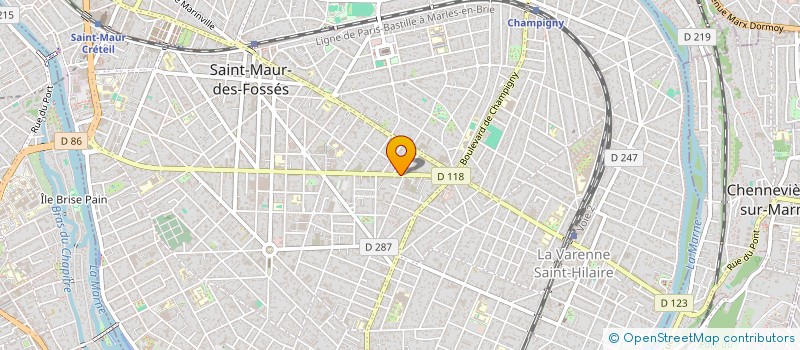 localisation de l'entreprise MONSIEUR CHRISTIAN AMADIEU à SAINT-MAUR-DES-FOSSES