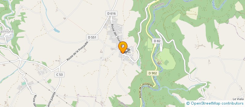 localisation de l'entreprise MONSIEUR CHRISTIAN AMIEL  CALMONT