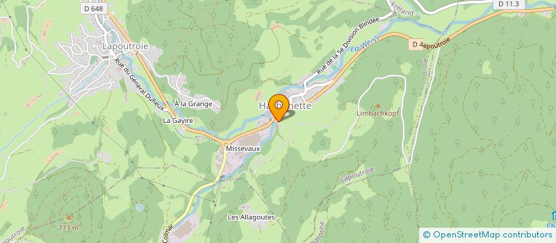 localisation de l'entreprise MONSIEUR CHRISTIAN ANCEL  LAPOUTROIE