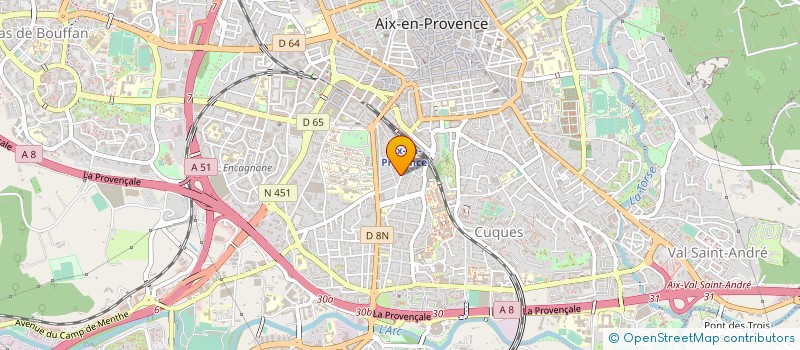 localisation de l'entreprise MONSIEUR CHRISTIAN ANDRE à AIX-EN-PROVENCE