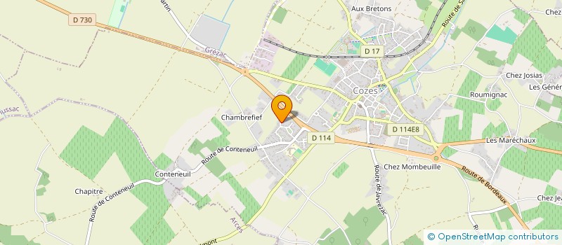 localisation de l'entreprise MONSIEUR CHRISTIAN ANDREAZZA à COZES