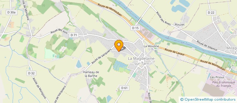 localisation de l'entreprise MONSIEUR CHRISTIAN ANDRIEU  LA MAGDELAINE-SUR-TARN