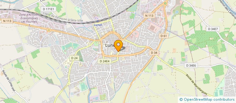 localisation de l'entreprise MONSIEUR CHRISTIAN ANDRIEUX  LUNEL