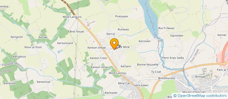 localisation de l'entreprise MONSIEUR CHRISTIAN ANDRO à PLONEOUR-LANVERN