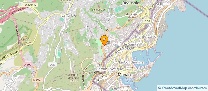 localisation de l'entreprise MONSIEUR CHRISTIAN ANGILERI à BEAUSOLEIL