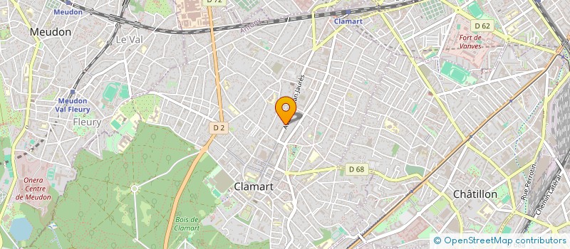 localisation de l'entreprise MONSIEUR CHRISTIAN-ANTOINE TETEVI à CLAMART