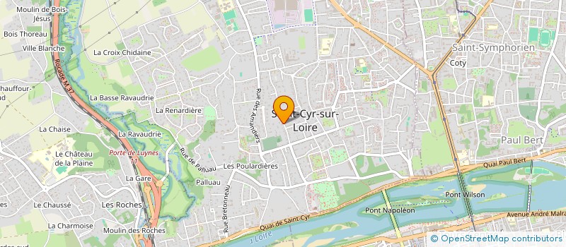 localisation de l'entreprise MONSIEUR CHRISTIAN AQUILINA  SAINT-CYR-SUR-LOIRE