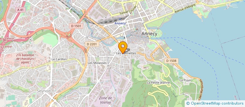 localisation de l'entreprise MONSIEUR CHRISTIAN ARBEZ à ANNECY