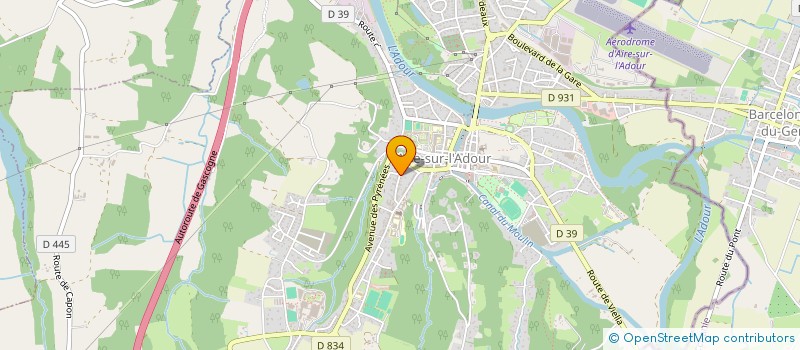 localisation de l'entreprise MONSIEUR CHRISTIAN ARGEL  AIRE-SUR-L'ADOUR