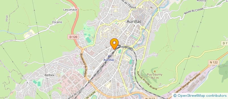 localisation de l'entreprise MONSIEUR CHRISTIAN ARNAL à AURILLAC