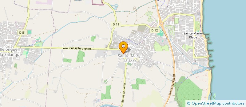 localisation de l'entreprise MONSIEUR CHRISTIAN ARNAL  SAINTE-MARIE-LA-MER