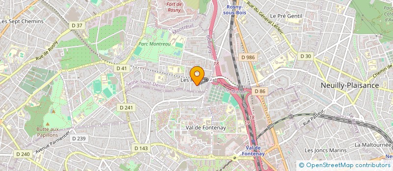 localisation de l'entreprise MONSIEUR CHRISTIAN ARRAYAGO à MONTREUIL