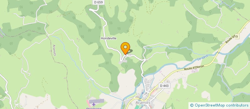 localisation de l'entreprise MONSIEUR CHRISTIAN ARROUGE  ARAMITS