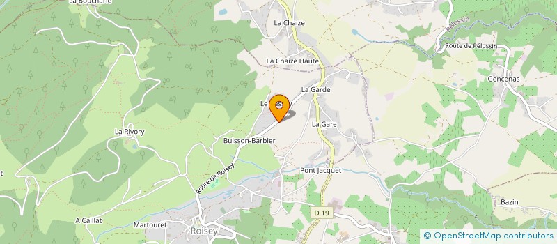 localisation de l'entreprise MONSIEUR CHRISTIAN ARSAC  PELUSSIN