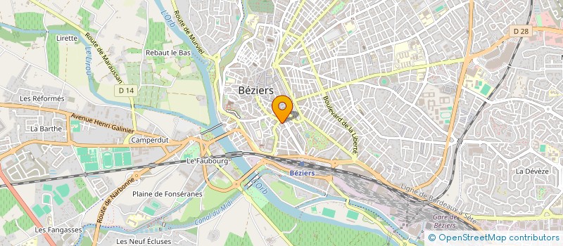 localisation de l'entreprise MONSIEUR CHRISTIAN ASSEMAT à BEZIERS