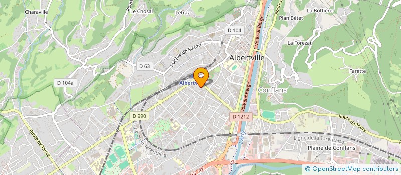 localisation de l'entreprise MONSIEUR CHRISTIAN ASSIER  ALBERTVILLE
