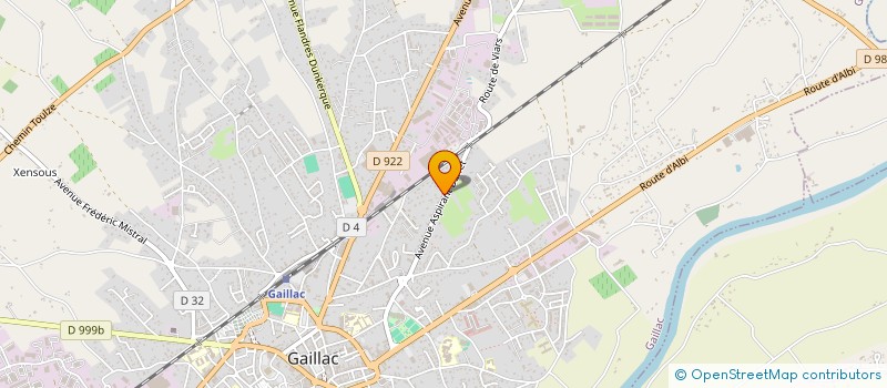 localisation de l'entreprise MONSIEUR CHRISTIAN ASTRUC  GAILLAC